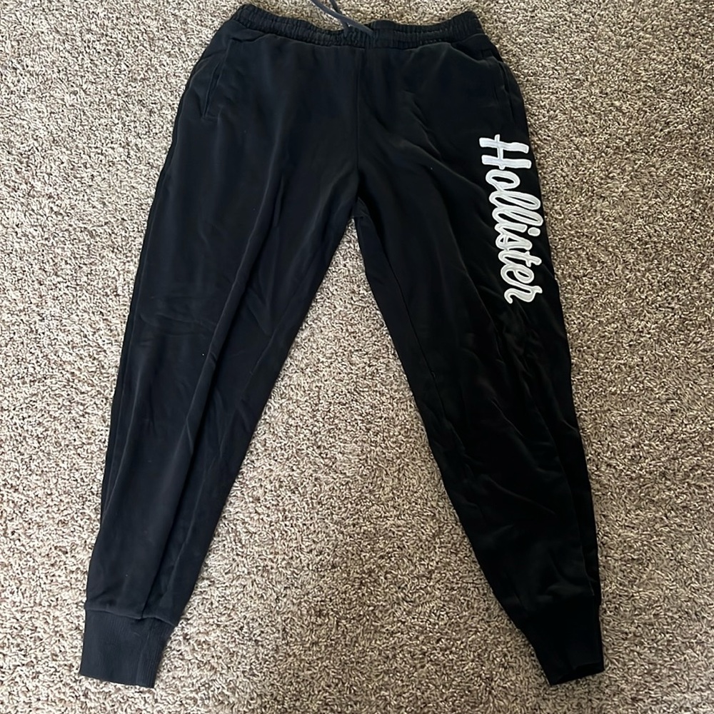 Hollister black joggers